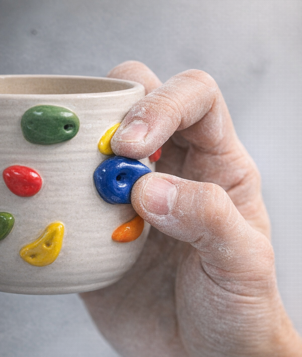 Hold Set Ceramic Mug grip detail photo