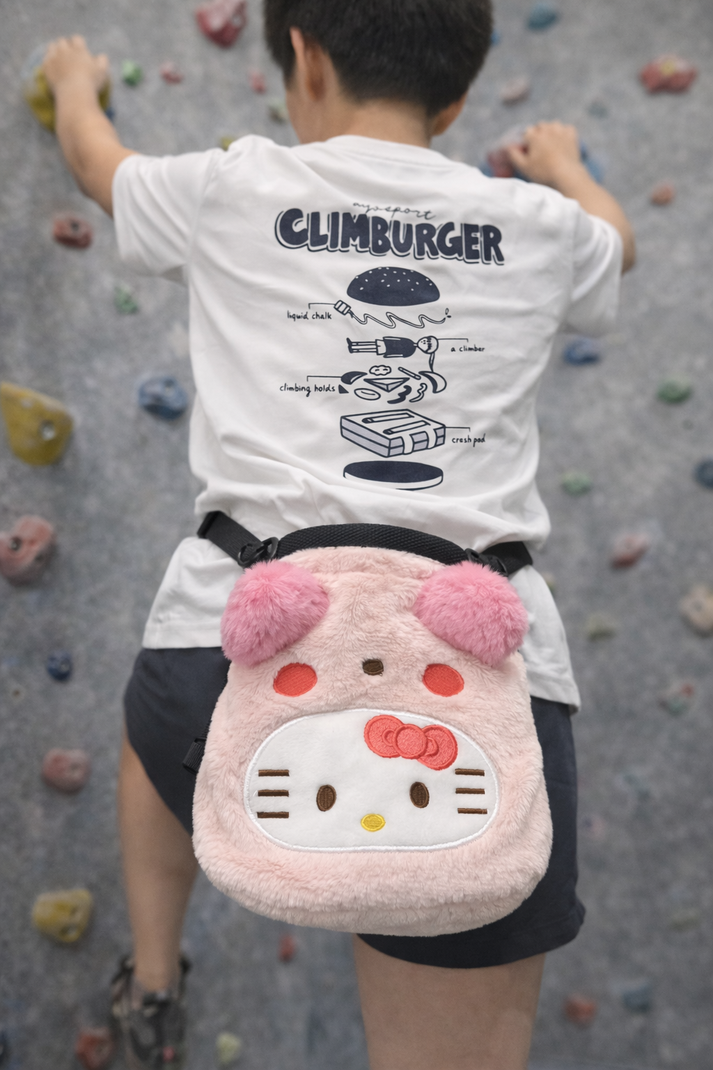 Pink Kitty Chalk Bag