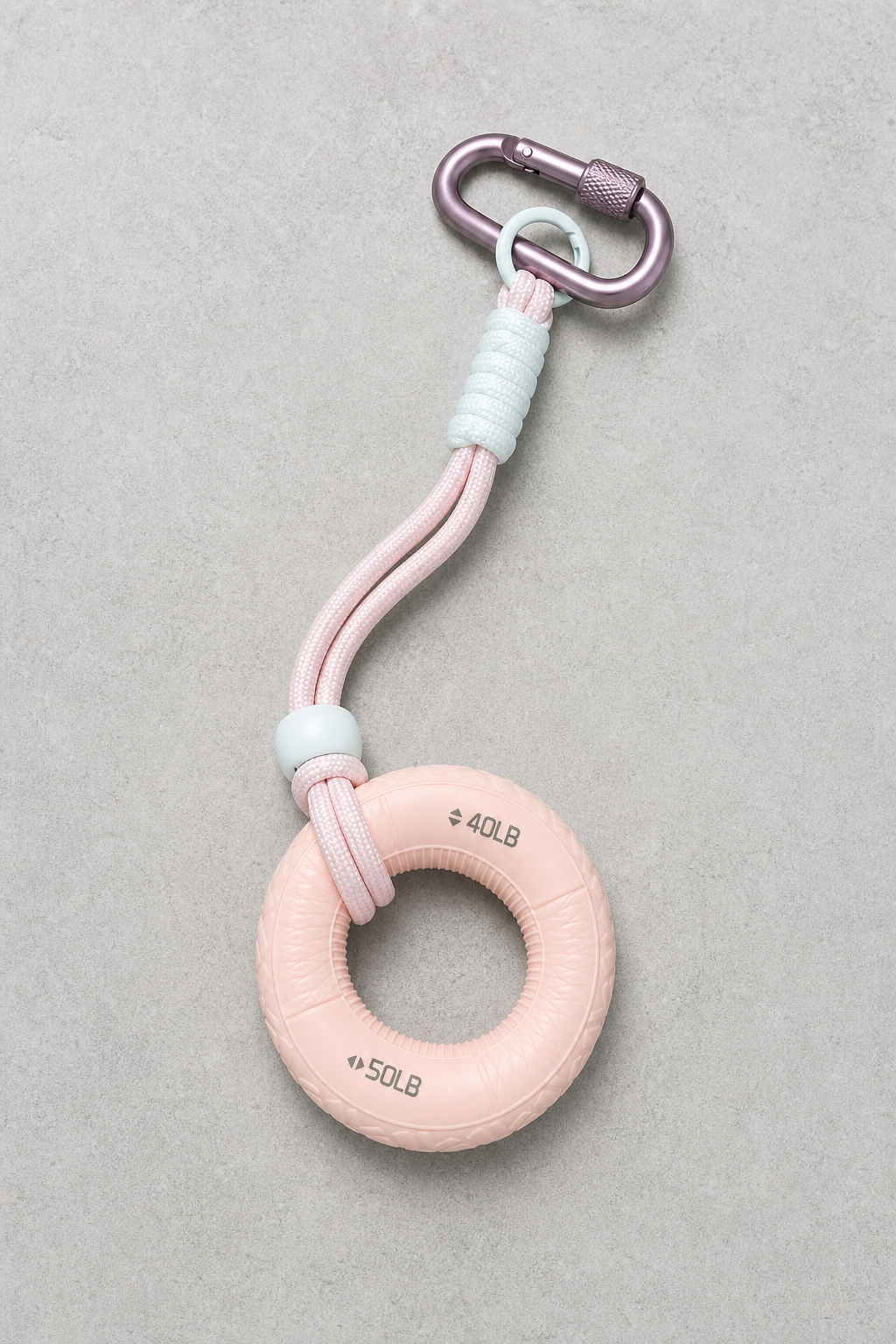 BetweenSends Grip Ring Keychain - Pink 40-50LB