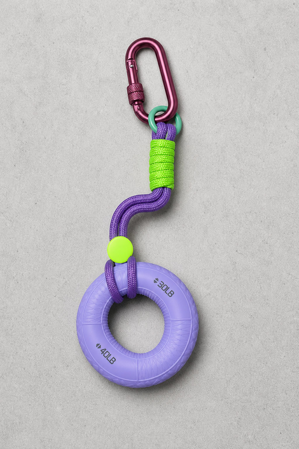 BetweenSends Grip Ring Keychain - Purple 30-40LB